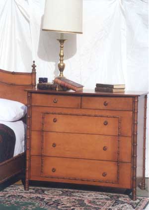 Faux bamboo dresser