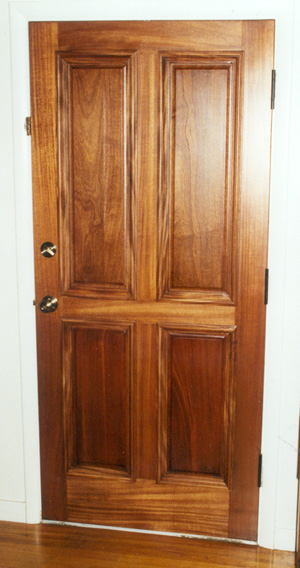 Mahogany front door