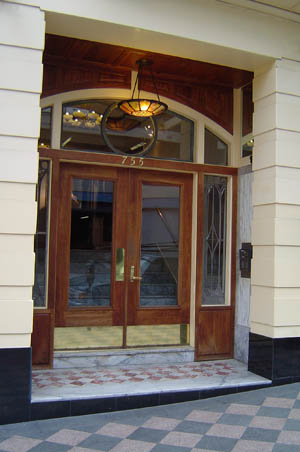 Walnut Front doors